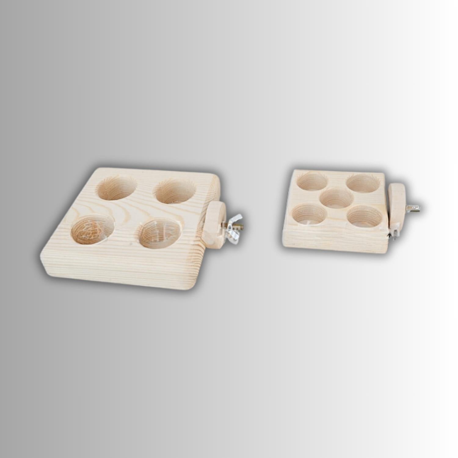 papegaai voeding vooraging speelgoed houten voerplateau klein